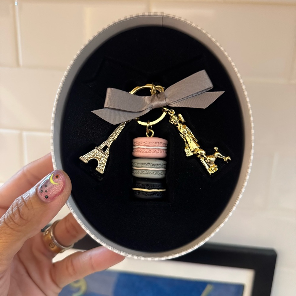 Laduree Les Secrets Pink & Black Keychain/Bag charm